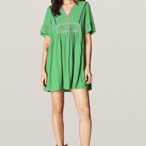 ba&sh Green Mini Dress